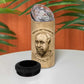 Ngugi wa Thiong O 4 in 1 Can Cooler Tumbler Vintage Map Ancient African Library - Decolonising the Mind - African Pride