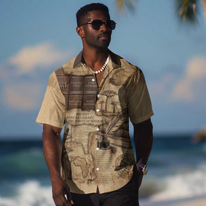 Ngugi wa Thiong O Hawaiian Shirt Vintage Map Ancient African Library - Decolonising the Mind - African Pride