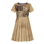 Ngugi wa Thiong O Kid Short Sleeve Dress Vintage Map Ancient African Library - Decolonising the Mind - African Pride