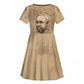 Ngugi wa Thiong O Kid Short Sleeve Dress Vintage Map Ancient African Library - Decolonising the Mind - African Pride