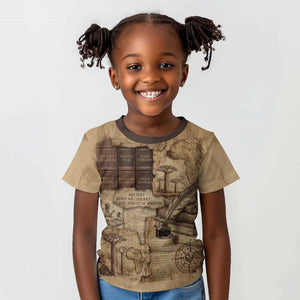 Ngugi wa Thiong O Kid T shirt Vintage Map Ancient African Library - Decolonising the Mind - African Pride
