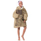 Ngugi wa Thiong O Kid Wearable Blanket Hoodie Vintage Map Ancient African Library - Decolonising the Mind - African Pride