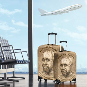 Ngugi wa Thiong O Luggage Cover Vintage Map Ancient African Library - Decolonising the Mind - African Pride