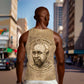 Ngugi wa Thiong O Men Tank Top Vintage Map Ancient African Library - Decolonising the Mind - African Pride