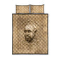 Ngugi wa Thiong O Quilt Bed Set Vintage Map Ancient African Library - Decolonising the Mind - African Pride