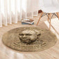 Ngugi wa Thiong O Round Carpet Vintage Map Ancient African Library - Decolonising the Mind - African Pride