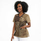 Ngugi wa Thiong O Scrub Top Vintage Map Ancient African Library - Decolonising the Mind - African Pride