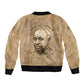 Ngugi wa Thiong O Sleeve Zip Bomber Jacket Vintage Map Ancient African Library - Decolonising the Mind - African Pride