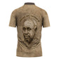 Ngugi wa Thiong O Zipper Polo Shirt Vintage Map Ancient African Library - Decolonising the Mind - African Pride