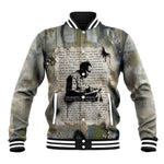 Ngugi wa Thiong O Baseball Jacket Graffiti Resist Statement Ink Pen Revolution Fist Literary Activism - African Pride