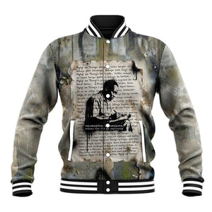 Ngugi wa Thiong O Baseball Jacket Graffiti Resist Statement Ink Pen Revolution Fist Literary Activism - African Pride
