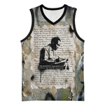 Ngugi wa Thiong O Basketball Jersey Graffiti Resist Statement Ink Pen Revolution Fist Literary Activism - African Pride