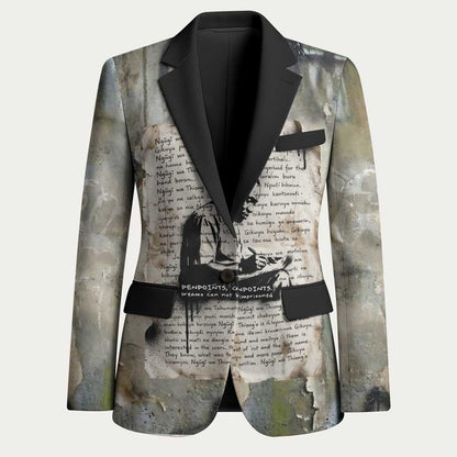 Ngugi wa Thiong O Blazer Graffiti Resist Statement Ink Pen Revolution Fist Literary Activism - African Pride