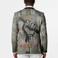 Ngugi wa Thiong O Blazer Graffiti Resist Statement Ink Pen Revolution Fist Literary Activism - African Pride