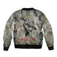 Ngugi wa Thiong O Bomber Jacket Graffiti Resist Statement Ink Pen Revolution Fist Literary Activism - African Pride