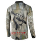 Ngugi wa Thiong O Button Sweatshirt Graffiti Resist Statement Ink Pen Revolution Fist Literary Activism