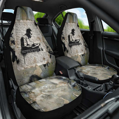 Ngugi wa Thiong O Car Seat Cover Graffiti Resist Statement Ink Pen Revolution Fist Literary Activism - African Pride