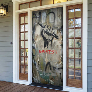 Ngugi wa Thiong O Door Cover Graffiti Resist Statement Ink Pen Revolution Fist Literary Activism - African Pride