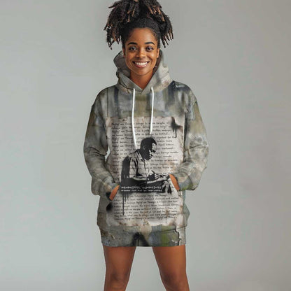 Ngugi wa Thiong O Hoodie Dress Graffiti Resist Statement Ink Pen Revolution Fist Literary Activism - African Pride