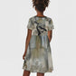 Ngugi wa Thiong O Kid Short Sleeve Dress Graffiti Resist Statement Ink Pen Revolution Fist Literary Activism - African Pride