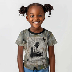 Ngugi wa Thiong O Kid T shirt Graffiti Resist Statement Ink Pen Revolution Fist Literary Activism - African Pride