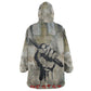 Ngugi wa Thiong O Kid Wearable Blanket Hoodie Graffiti Resist Statement Ink Pen Revolution Fist Literary Activism - African Pride