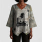 Ngugi wa Thiong O Kimono Sleeve Blouse Graffiti Resist Statement Ink Pen Revolution Fist Literary Activism - African Pride
