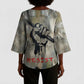 Ngugi wa Thiong O Kimono Sleeve Blouse Graffiti Resist Statement Ink Pen Revolution Fist Literary Activism - African Pride