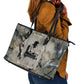 Ngugi wa Thiong O Leather Tote Bag Graffiti Resist Statement Ink Pen Revolution Fist Literary Activism - African Pride