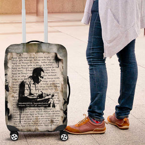 Ngugi wa Thiong O Luggage Cover Graffiti Resist Statement Ink Pen Revolution Fist Literary Activism - African Pride