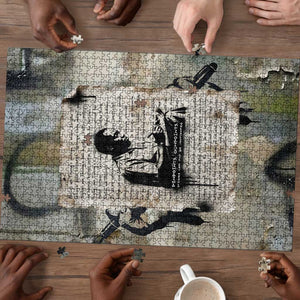 Ngugi wa Thiong O Puzzle Graffiti Resist Statement Ink Pen Revolution Fist Literary Activism - African Pride