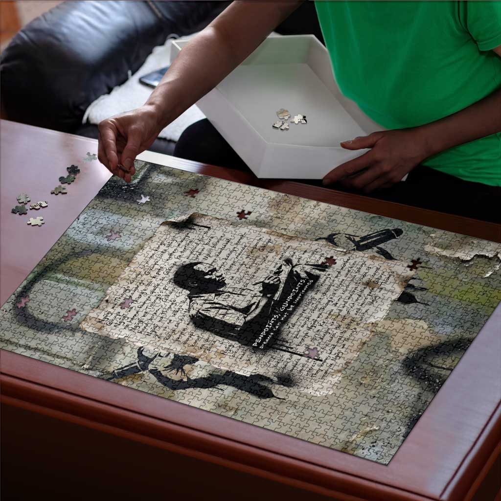 Ngugi wa Thiong O Puzzle Graffiti Resist Statement Ink Pen Revolution Fist Literary Activism - African Pride
