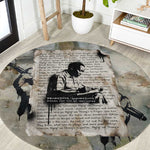 Ngugi wa Thiong O Round Carpet Graffiti Resist Statement Ink Pen Revolution Fist Literary Activism - African Pride