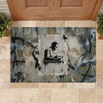 Ngugi wa Thiong O Rubber Doormat Graffiti Resist Statement Ink Pen Revolution Fist Literary Activism - African Pride