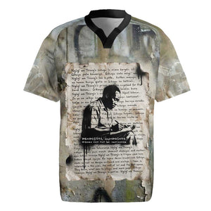 Ngugi wa Thiong O Rugby Jersey Graffiti Resist Statement Ink Pen Revolution Fist Literary Activism - African Pride