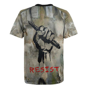 Ngugi wa Thiong O Rugby Jersey Graffiti Resist Statement Ink Pen Revolution Fist Literary Activism - African Pride