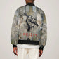 Ngugi wa Thiong O Sleeve Zip Bomber Jacket Graffiti Resist Statement Ink Pen Revolution Fist Literary Activism - African Pride