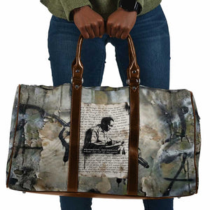 Ngugi wa Thiong O Travel Bag Graffiti Resist Statement Ink Pen Revolution Fist Literary Activism - African Pride