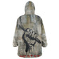 Ngugi wa Thiong O Wearable Blanket Hoodie Graffiti Resist Statement Ink Pen Revolution Fist Literary Activism - African Pride