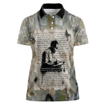 Ngugi wa Thiong O Women Polo Shirt Graffiti Resist Statement Ink Pen Revolution Fist Literary Activism - African Pride