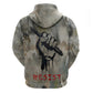 Ngugi wa Thiong O Zip Hoodie Graffiti Resist Statement Ink Pen Revolution Fist Literary Activism - African Pride