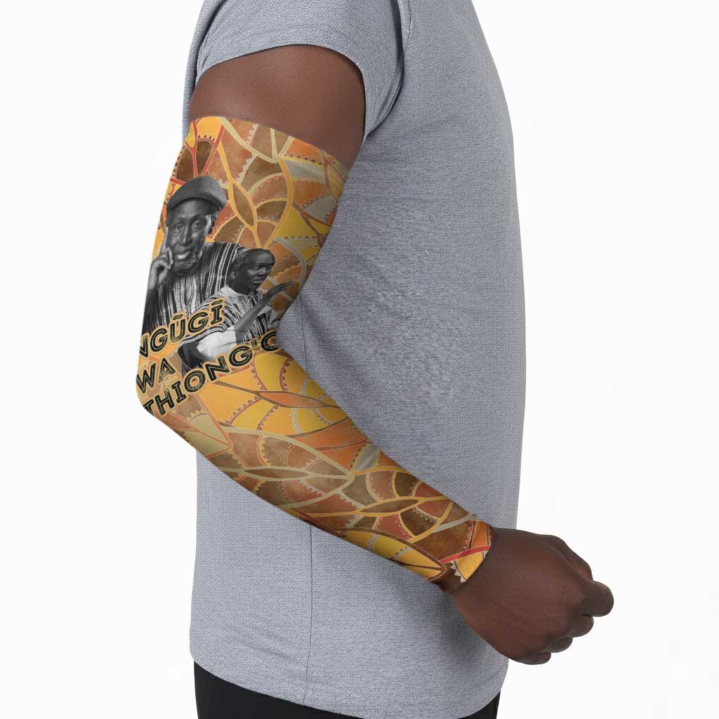 Ngugi wa Thiong O Arm Sleeves African Literary Icon Portrait Cultural Revival - African Pride