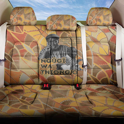 Ngugi wa Thiong O Back Car Seat Cover African Literary Icon Portrait Cultural Revival - African Pride