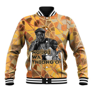 Ngugi wa Thiong O Baseball Jacket African Literary Icon Portrait Cultural Revival - African Pride