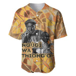 Ngugi wa Thiong O Baseball Jersey African Literary Icon Portrait Cultural Revival - African Pride