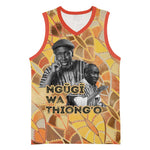 Ngugi wa Thiong O Basketball Jersey African Literary Icon Portrait Cultural Revival - African Pride
