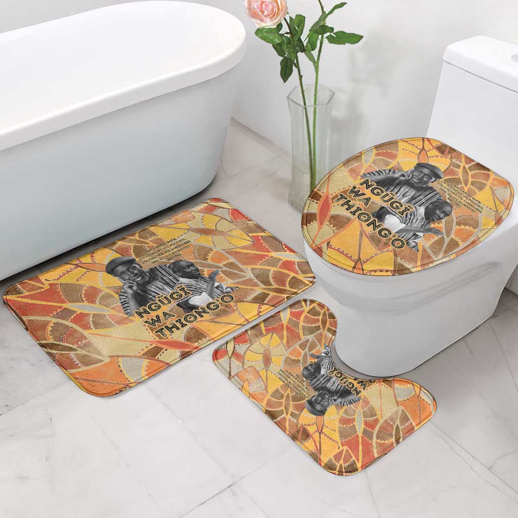 Ngugi wa Thiong O Bathroom Set African Literary Icon Portrait Cultural Revival - African Pride