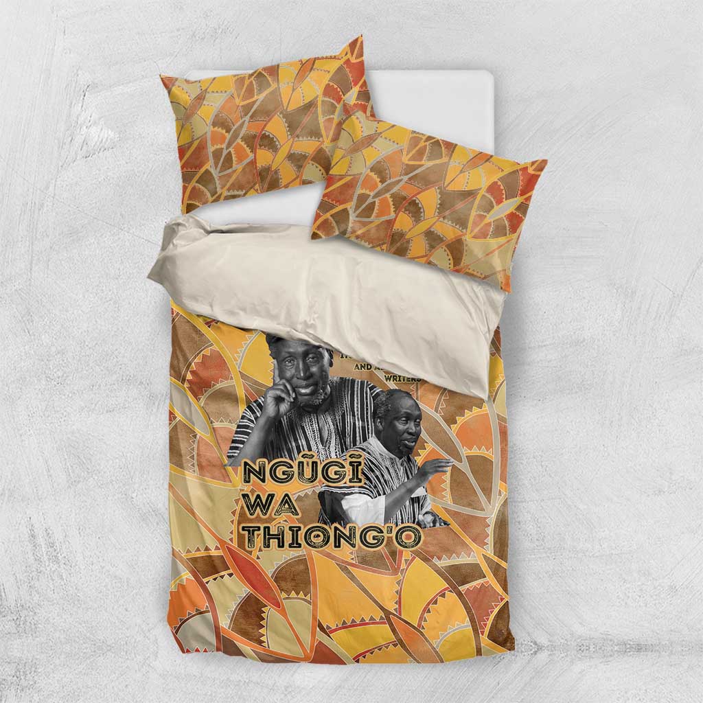 Ngugi wa Thiong O Bedding Set African Literary Icon Portrait Cultural Revival - African Pride