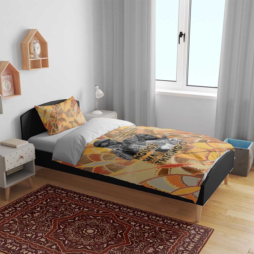 Ngugi wa Thiong O Bedding Set African Literary Icon Portrait Cultural Revival - African Pride