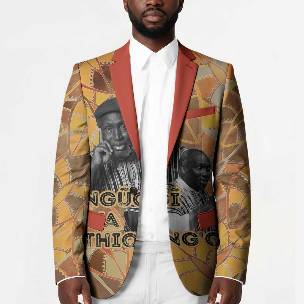 Ngugi wa Thiong O Blazer African Literary Icon Portrait Cultural Revival - African Pride